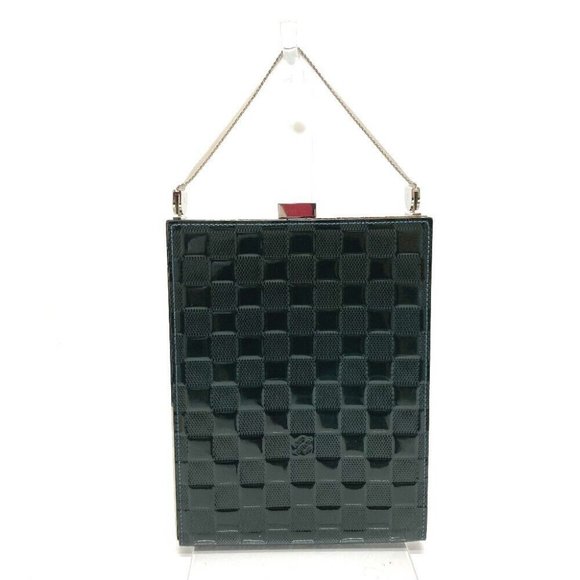 AUTHENTICITY GUARANTEED LOUIS VUITTON DamierVernis Anju GM Party bag Hand B - Picture 1 of 16